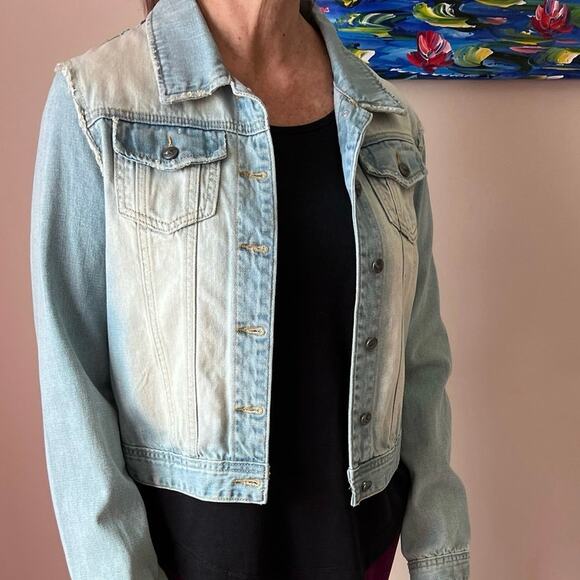 White Crow Embroidered Denim Jacket, Size Large, NWT - Picture 11 of 15